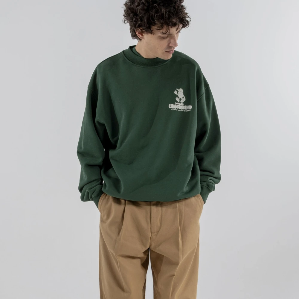 Goodies Sportive Groene Championship Crewneck Streetwear Green Heren