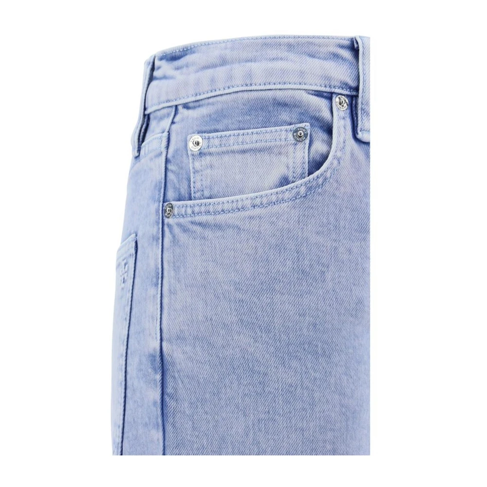 TORY BURCH Boot-Cut Jeans met Geborduurd Logo Blue Dames