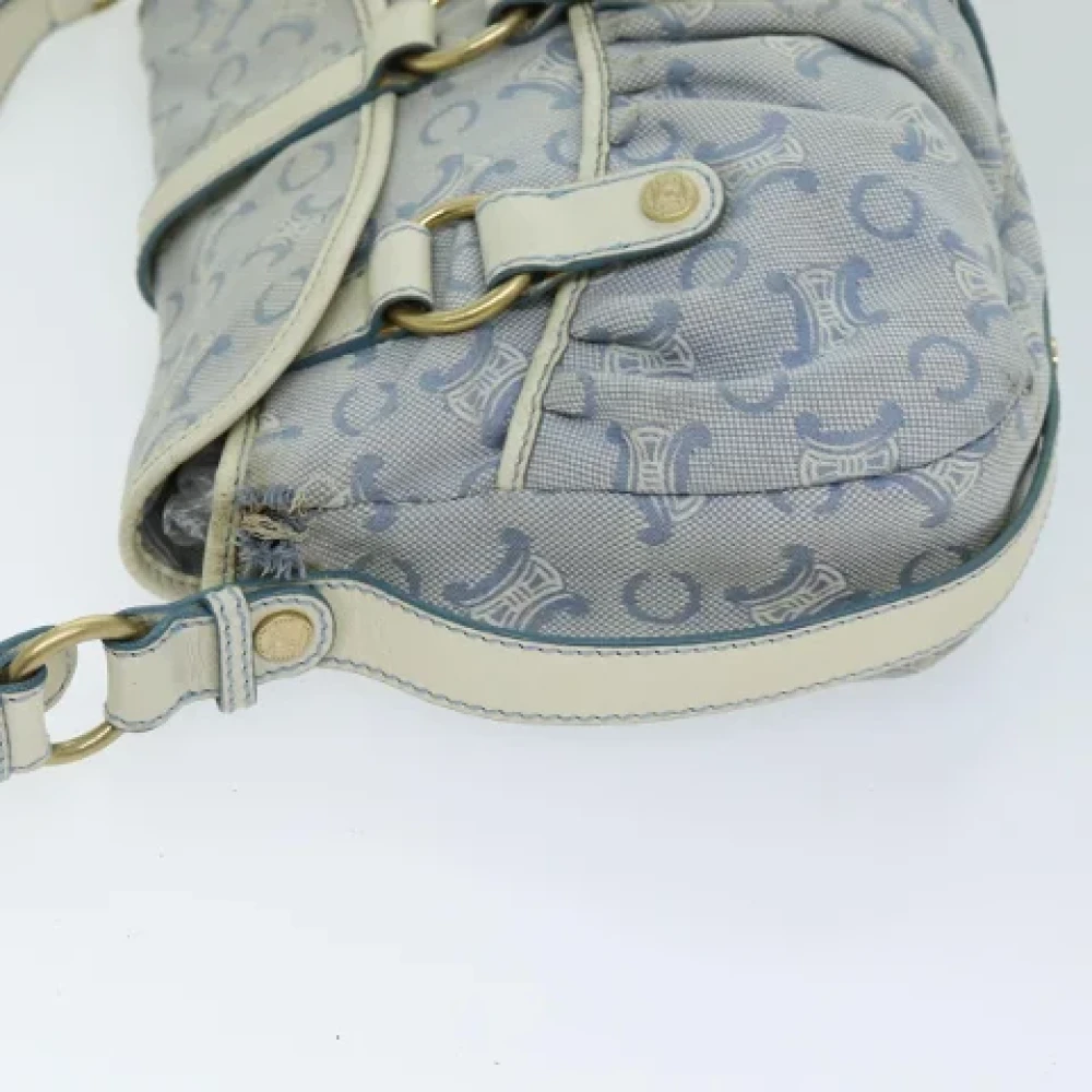 Celine Vintage Pre-owned Canvas shoulder-bags Blue Dames