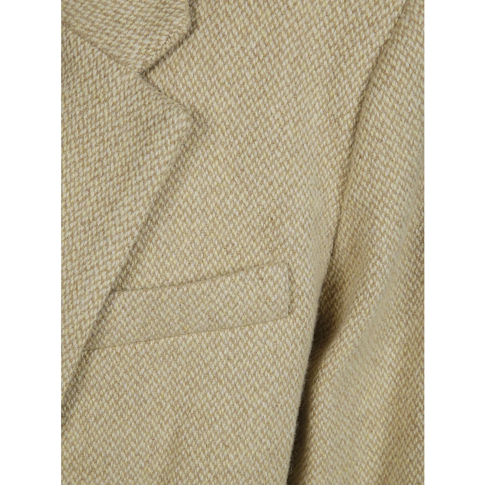 Isabel Marant Étoile Wollen enkellange jas Beige Dames