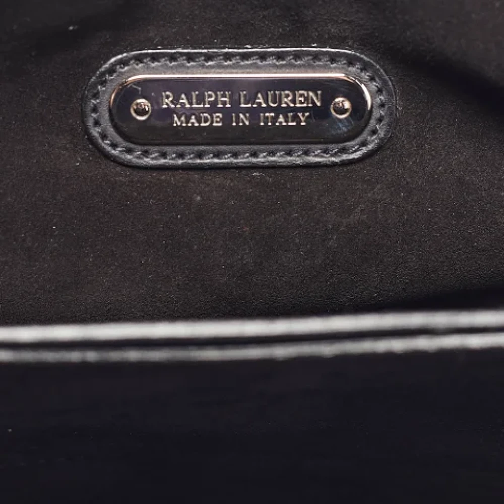 Ralph Lauren Pre-owned Leather shoulder-bags Black Dames