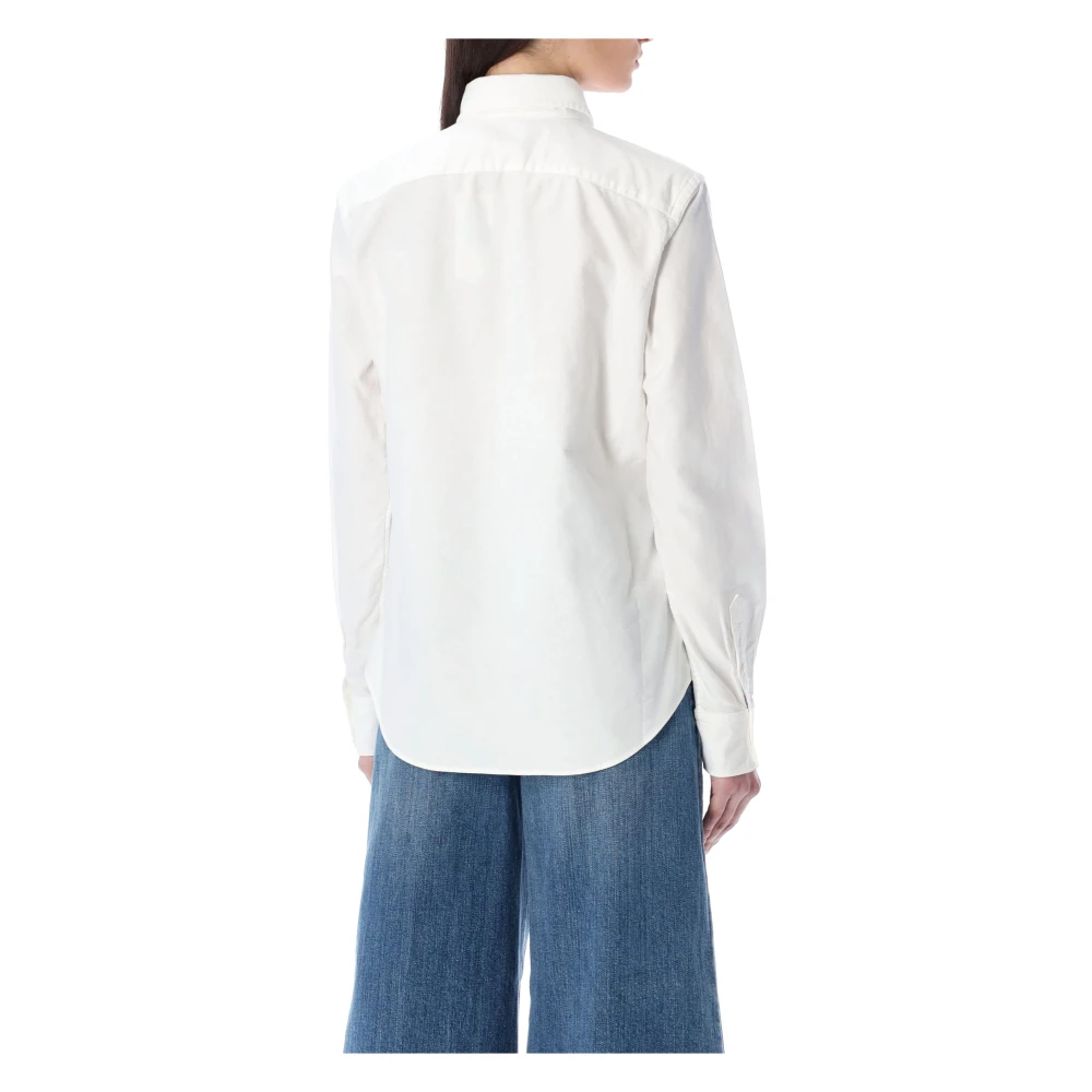Ralph Lauren Oxford Katoenen Overhemd White Dames