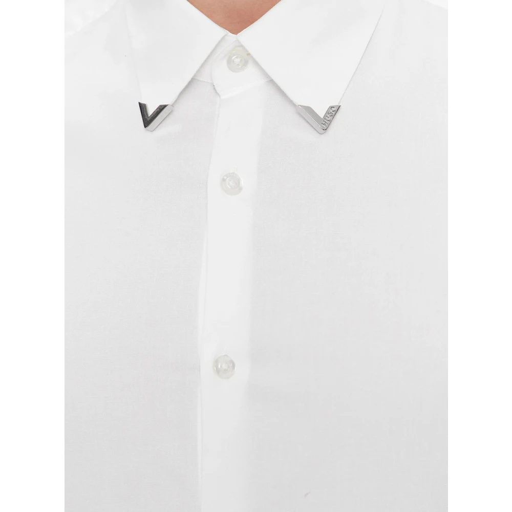 Hugo Boss Witte Katoenen Overhemd voor Mannen White Heren