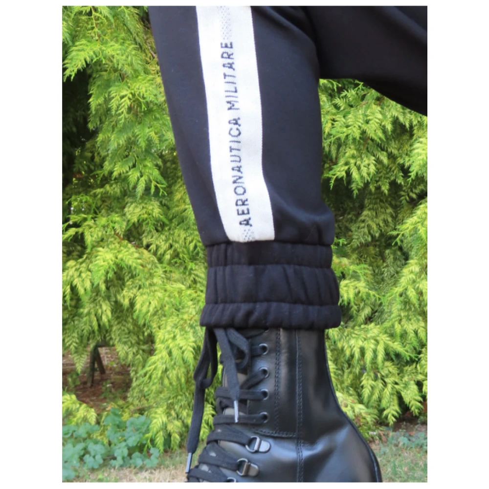 aeronautica militare Joggingbroek Comfortabel en stijlvol Black Dames