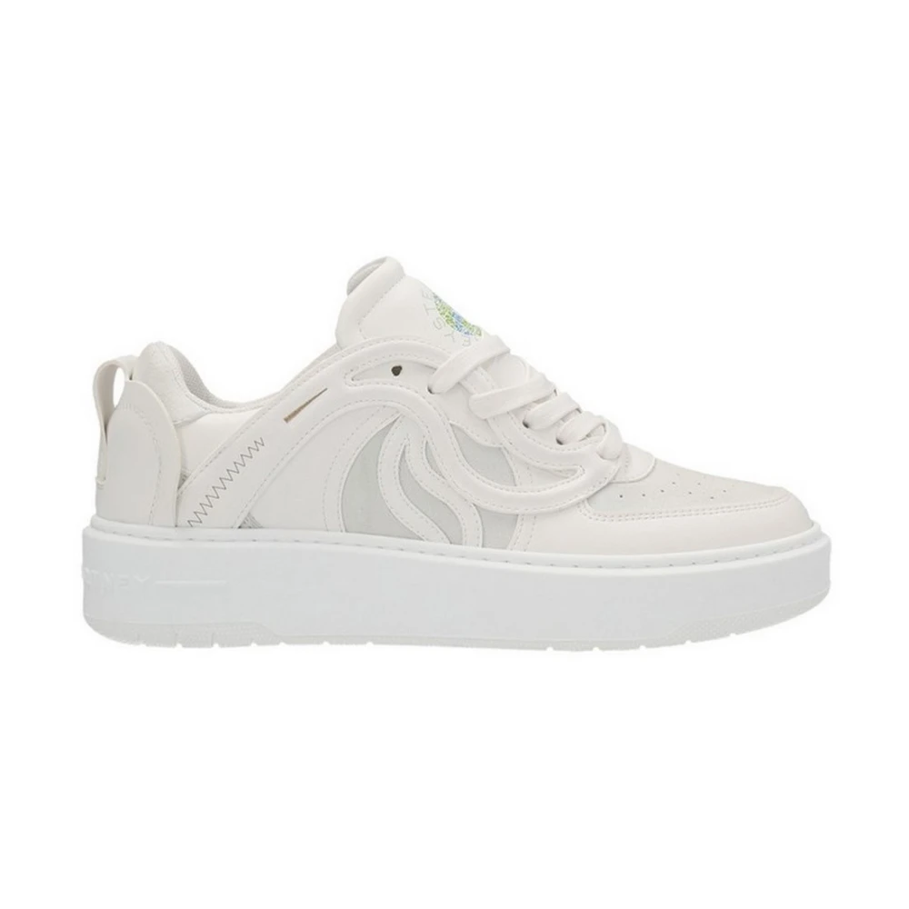 Stella Mccartney Women's White Sneakers, 7 Uk, Stylish Trainers