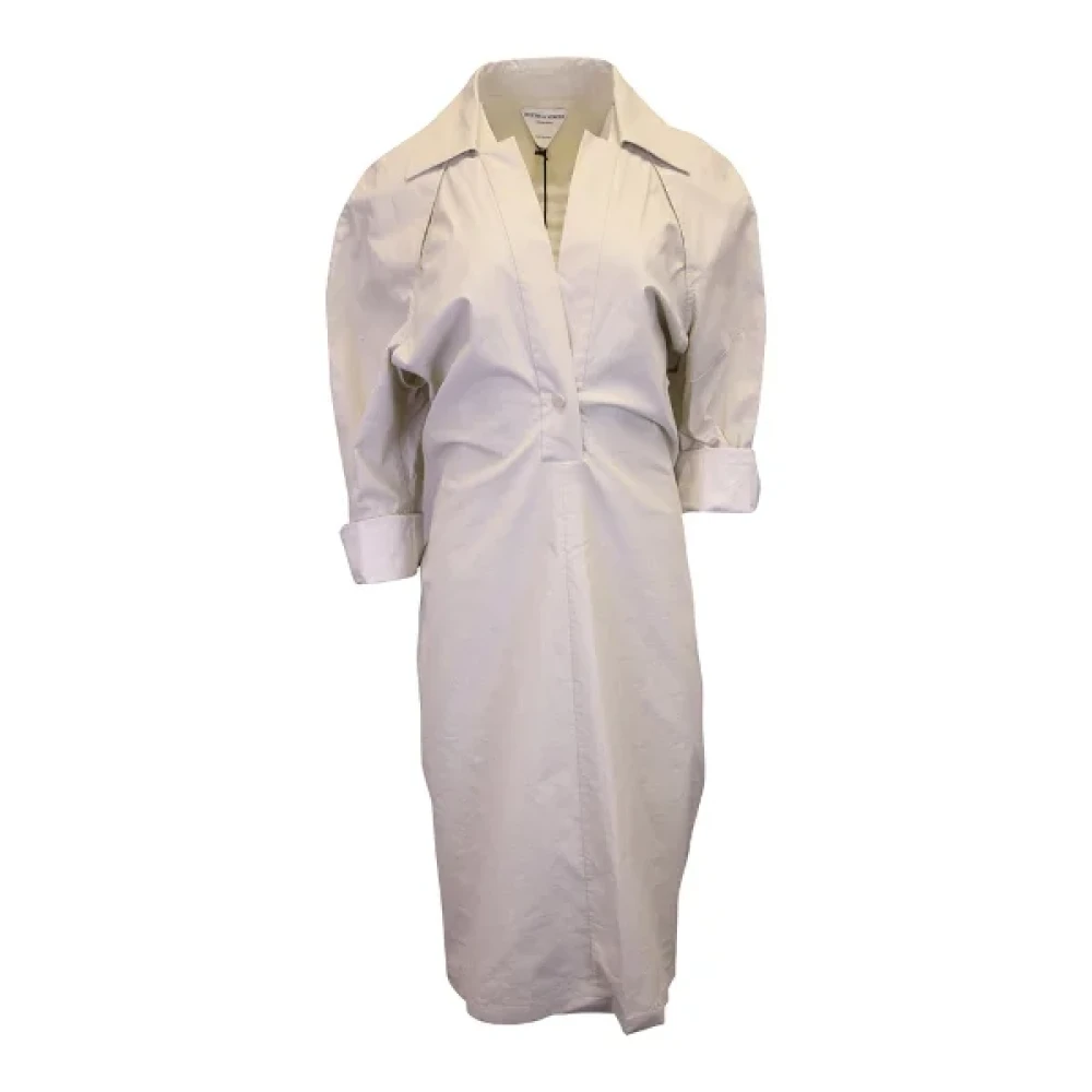 Bottega Veneta Vintage Pre-owned Fabric dresses White Dames