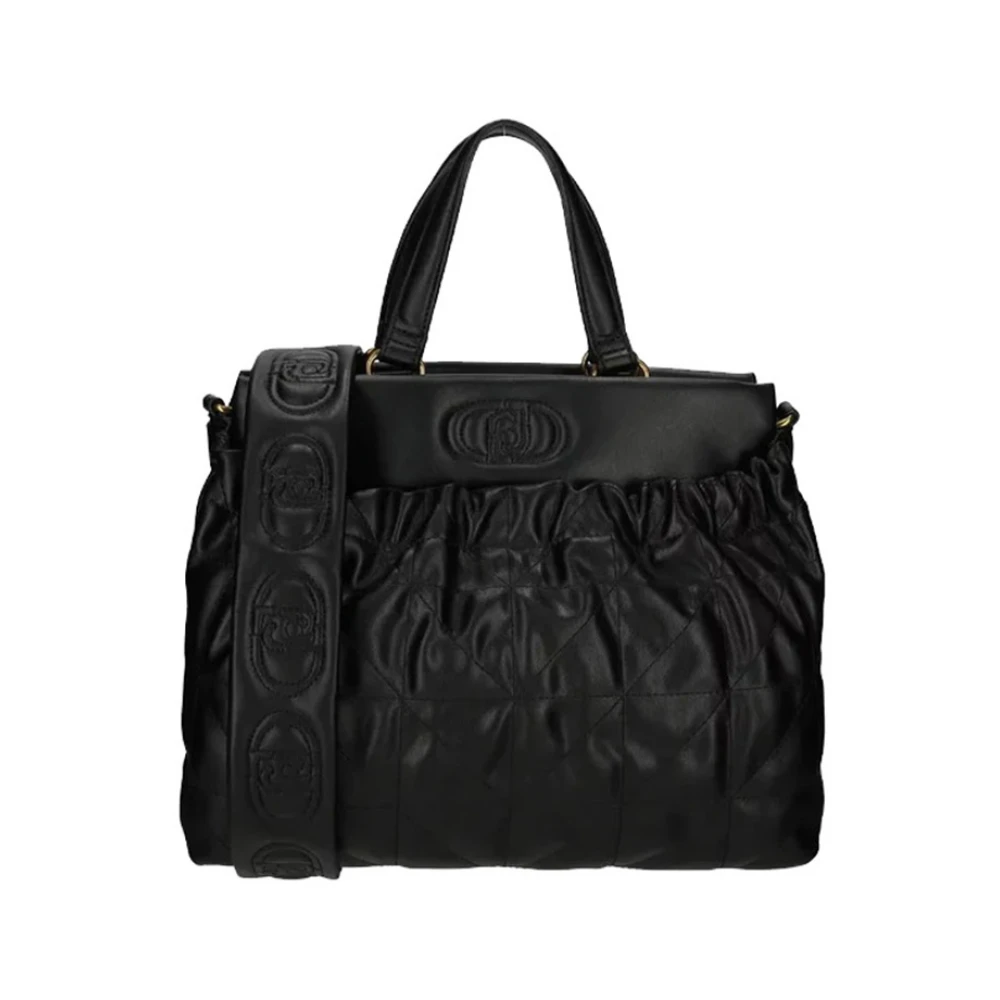 Liu Jo Zwarte handtas met gouden details Black Dames