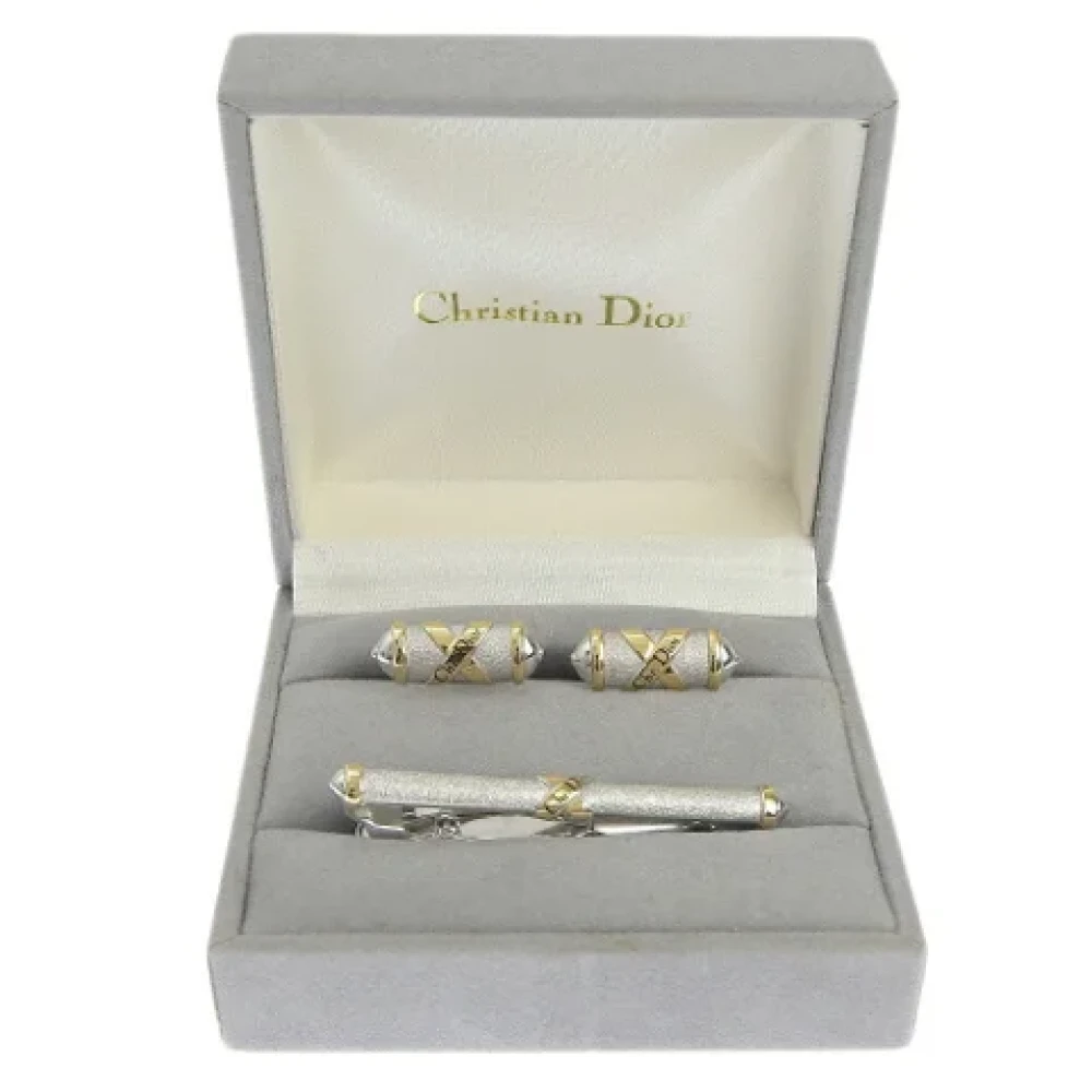 Dior Vintage Pre-owned Metal home-office Yellow Dames