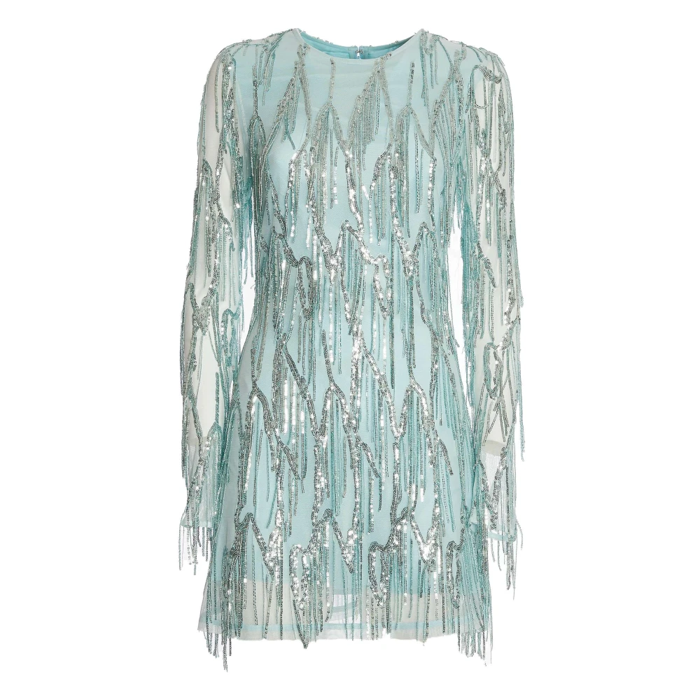 Rotate Birger Christensen Lichtblauwe Aansluitende Jurk Elegant Chic Blue Dames