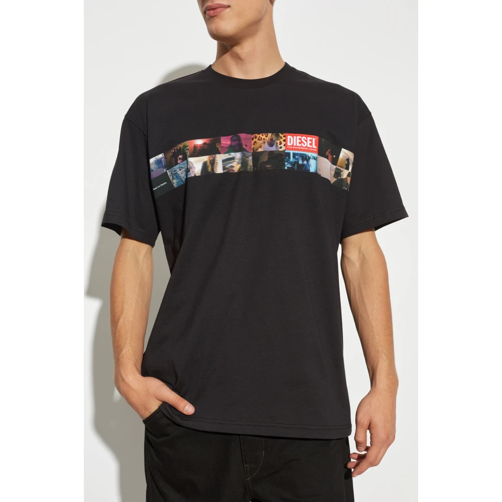 Diesel T-shirt T-Boxty Black Heren