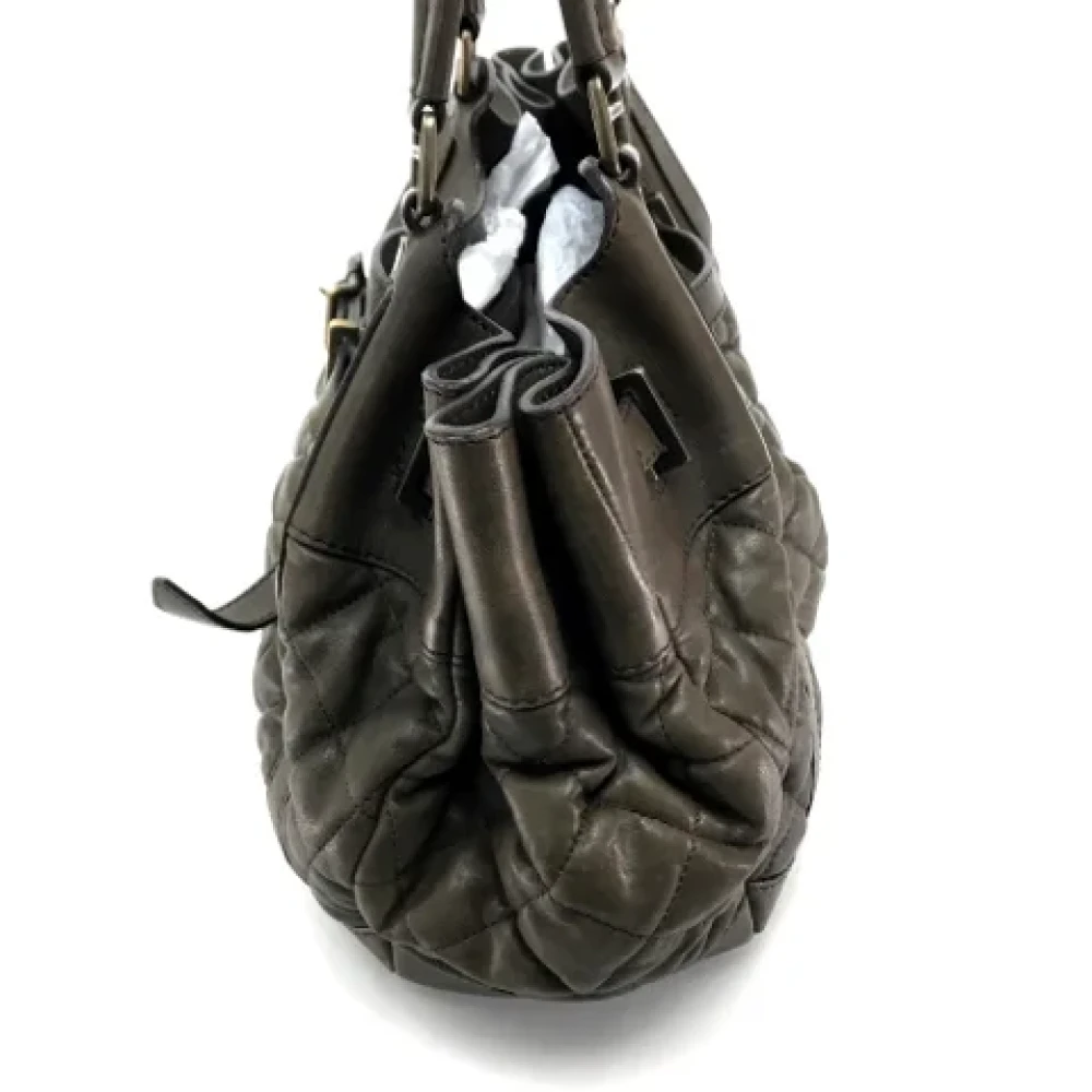 Burberry Vintage Pre-owned Leather shoulder-bags Brown Dames