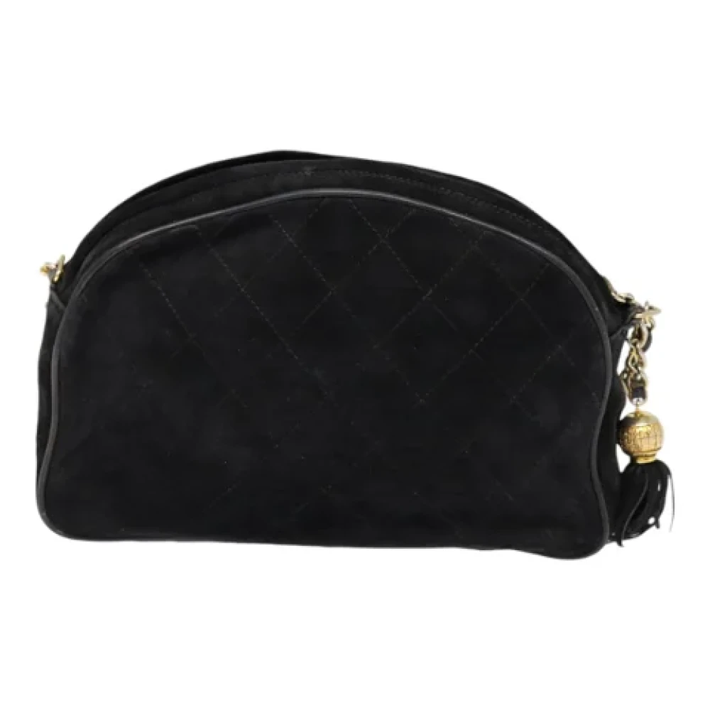 Chanel Vintage Pre-owned Suede chanel-bags Black Dames