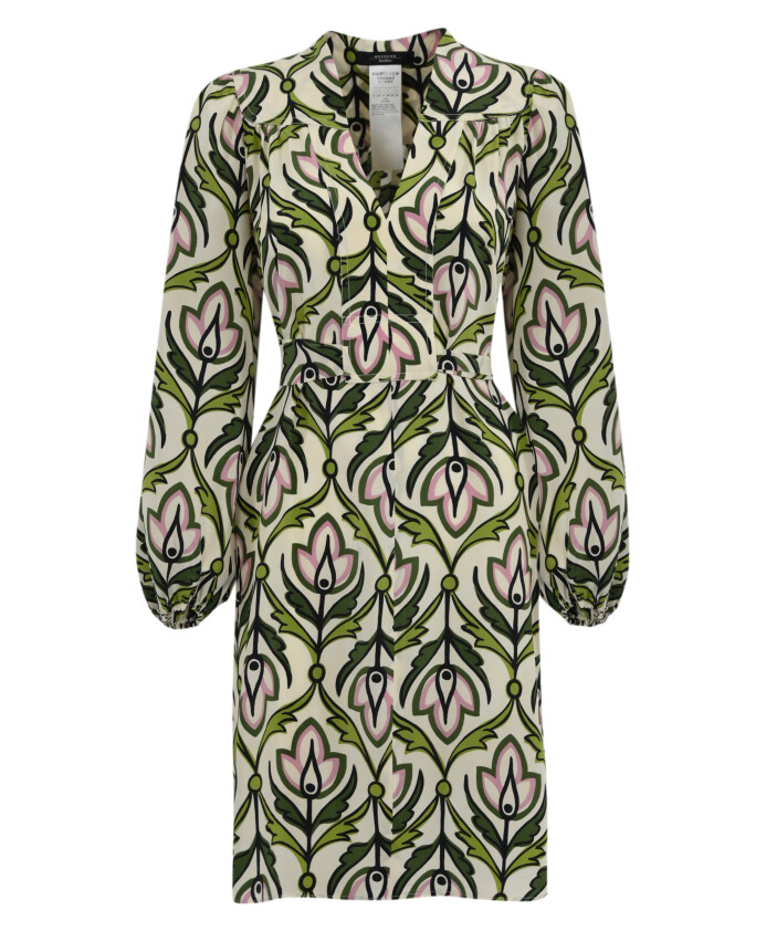 robe-en-soie-multicolore