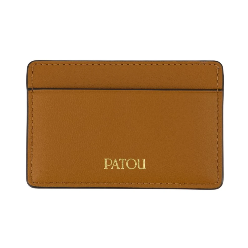 Patou Women's Multicolor Wallets & Cardholders, One Size, Leather Cardholder In Brown