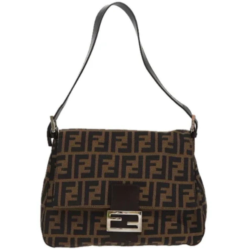 Fendi Vintage Pre-owned Canvas fendi-bags Brown Dames
