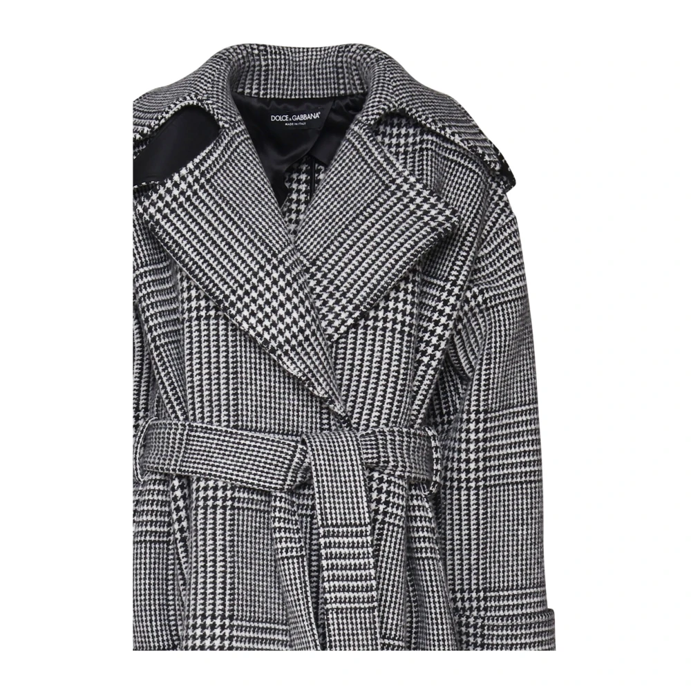 Dolce & Gabbana Geruite Ceintuurjas Gray Dames