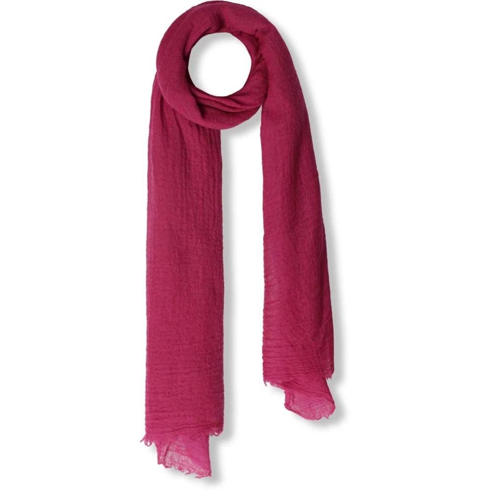 Notre-v Roze Wol Sjaal Pink Dames