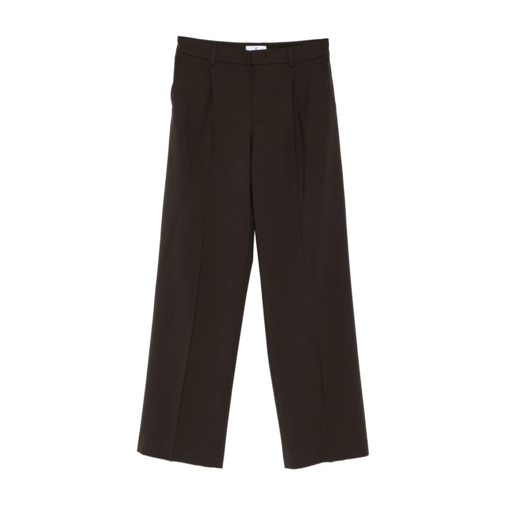 Pt Torino Women's Brown Wide Trousers, S, Wide Trousers
