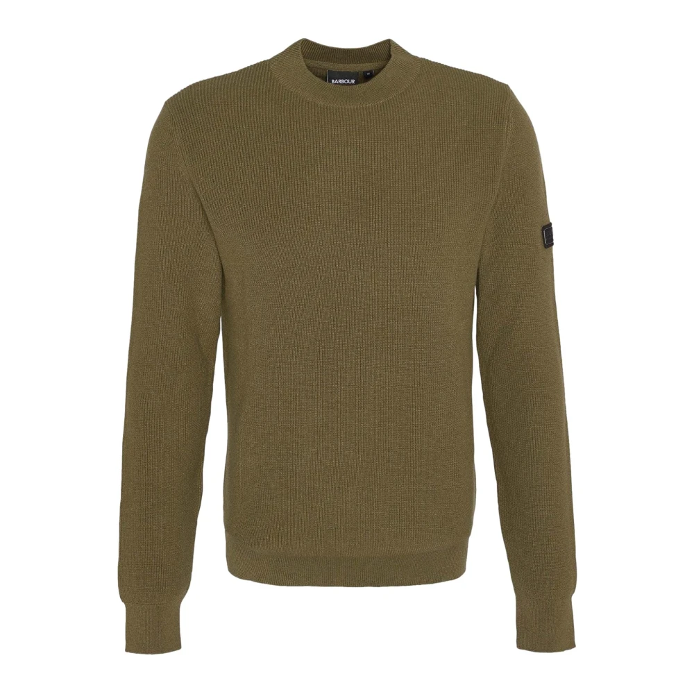 Barbour Tijdloze ronde hals trui groen Green Heren