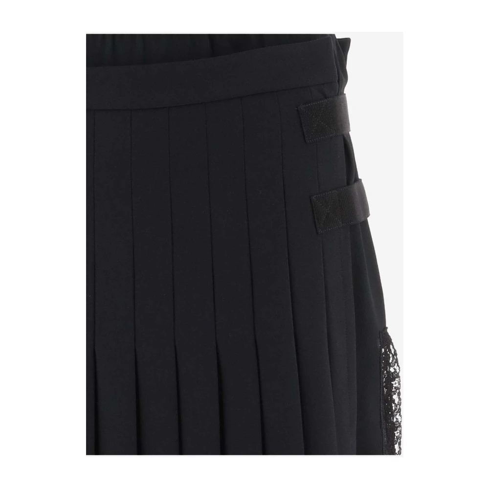 N21 Zwarte Geplooide Rok Black Dames