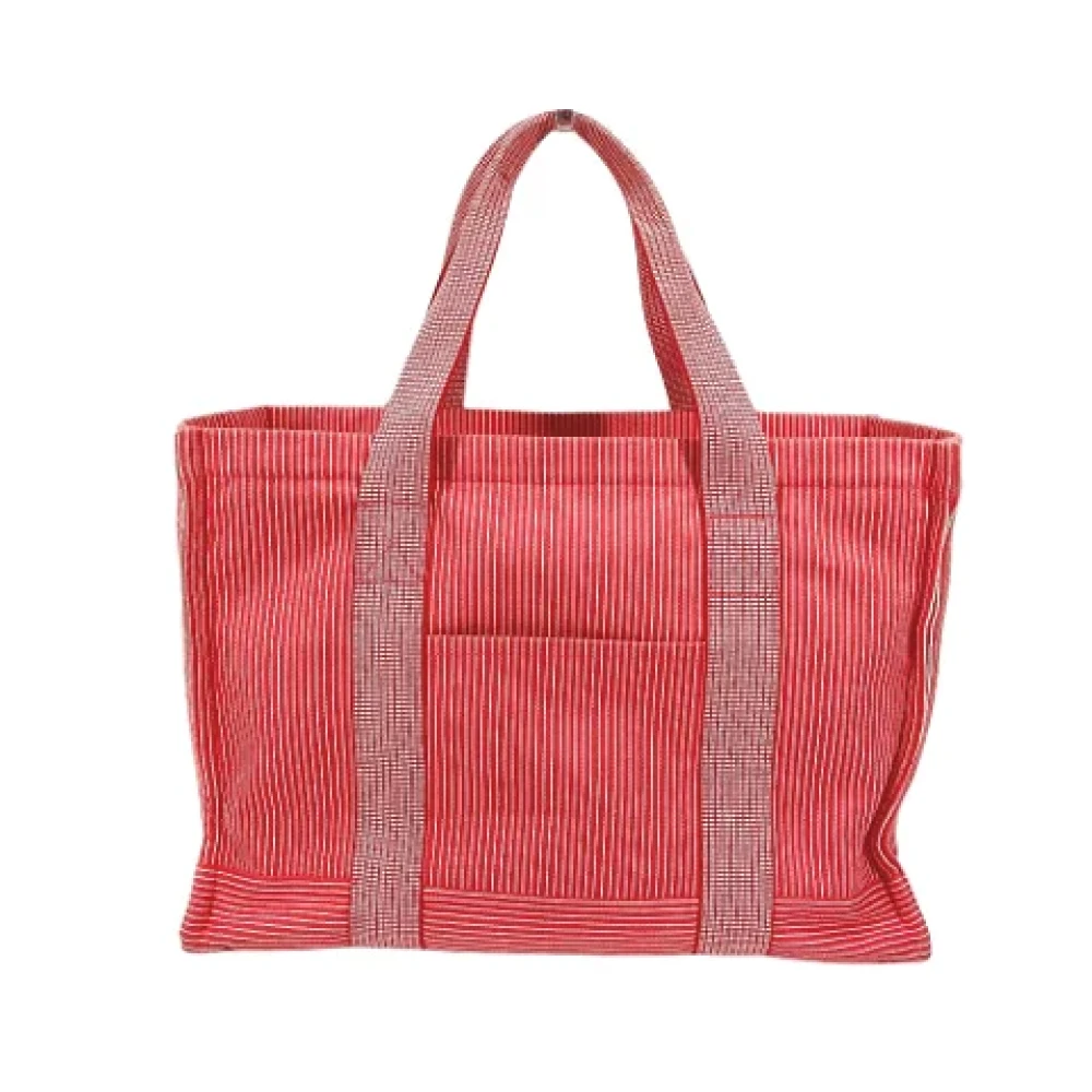 Hermès Vintage Pre-owned Canvas totes Red Dames