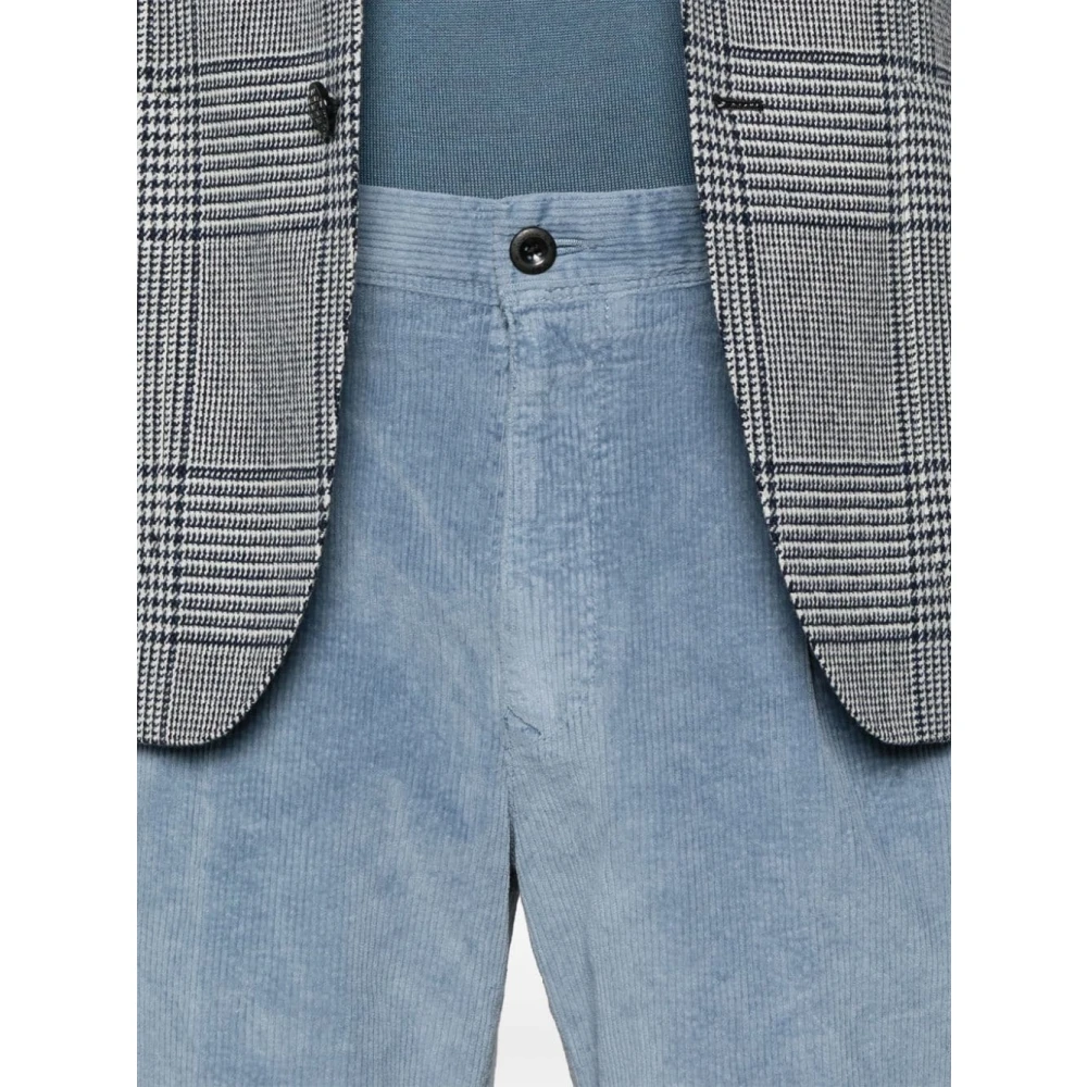 Incotex Slim Fit Beige Katoenen Broek Beige Heren