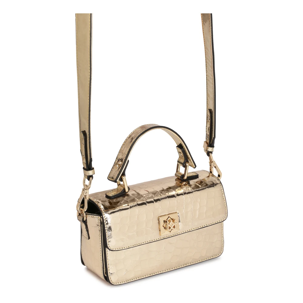 Kazar Kleine stijve tas om in de hand te dragen en over de arm in gouden kleur Yellow Dames
