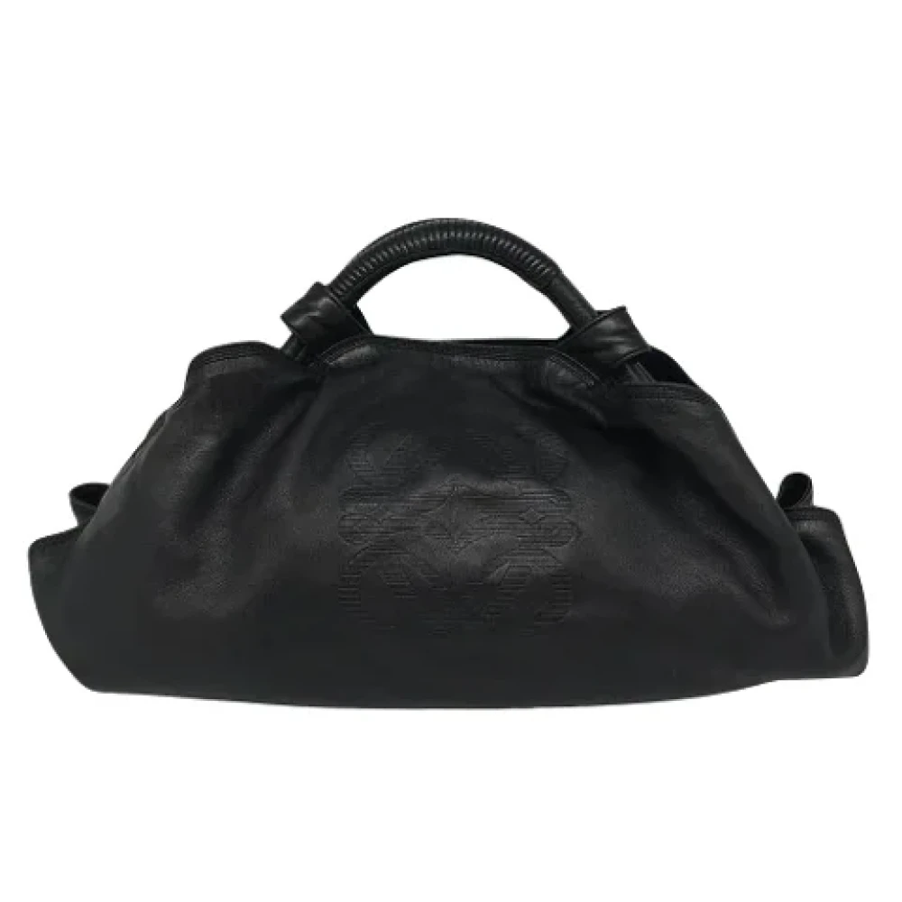 Loewe Pre-owned Leather handbags Black Dames