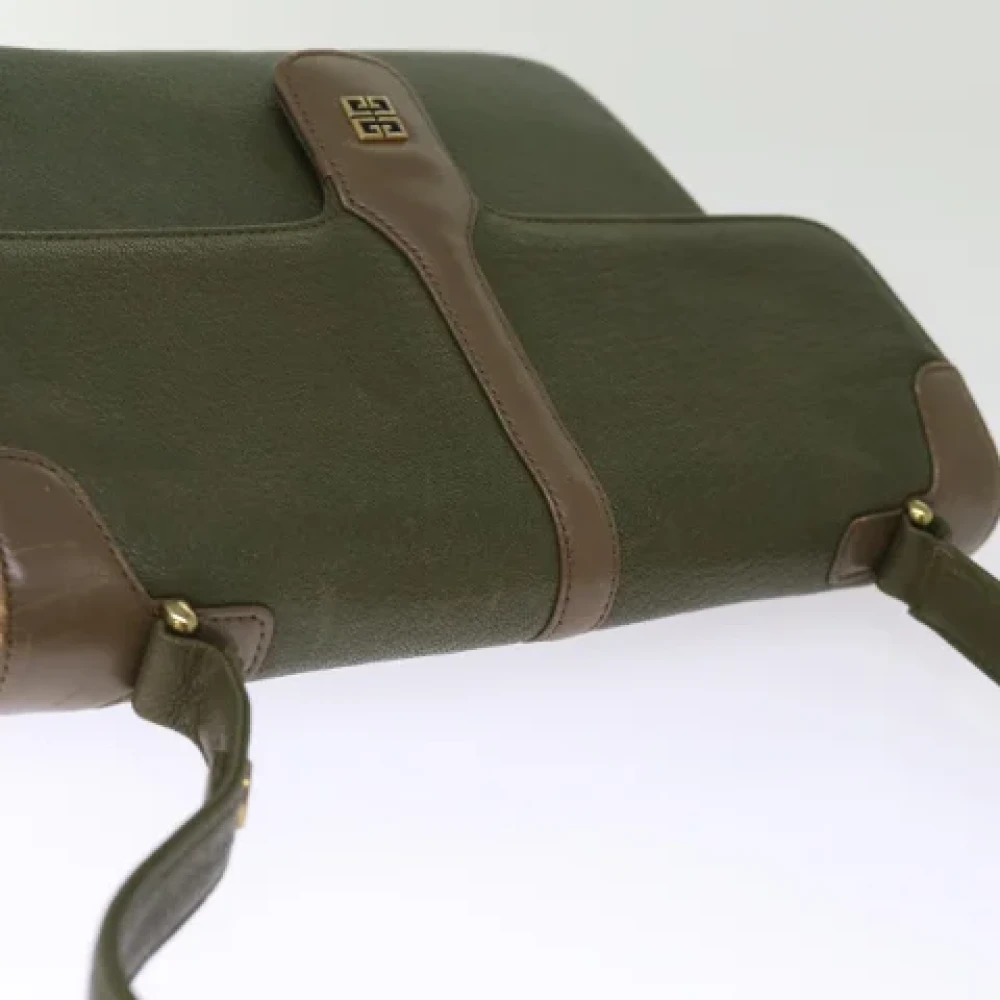 Givenchy Pre-owned Leather shoulder-bags Green Dames
