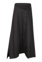 beige-cotton-gabardine-flared-skirt