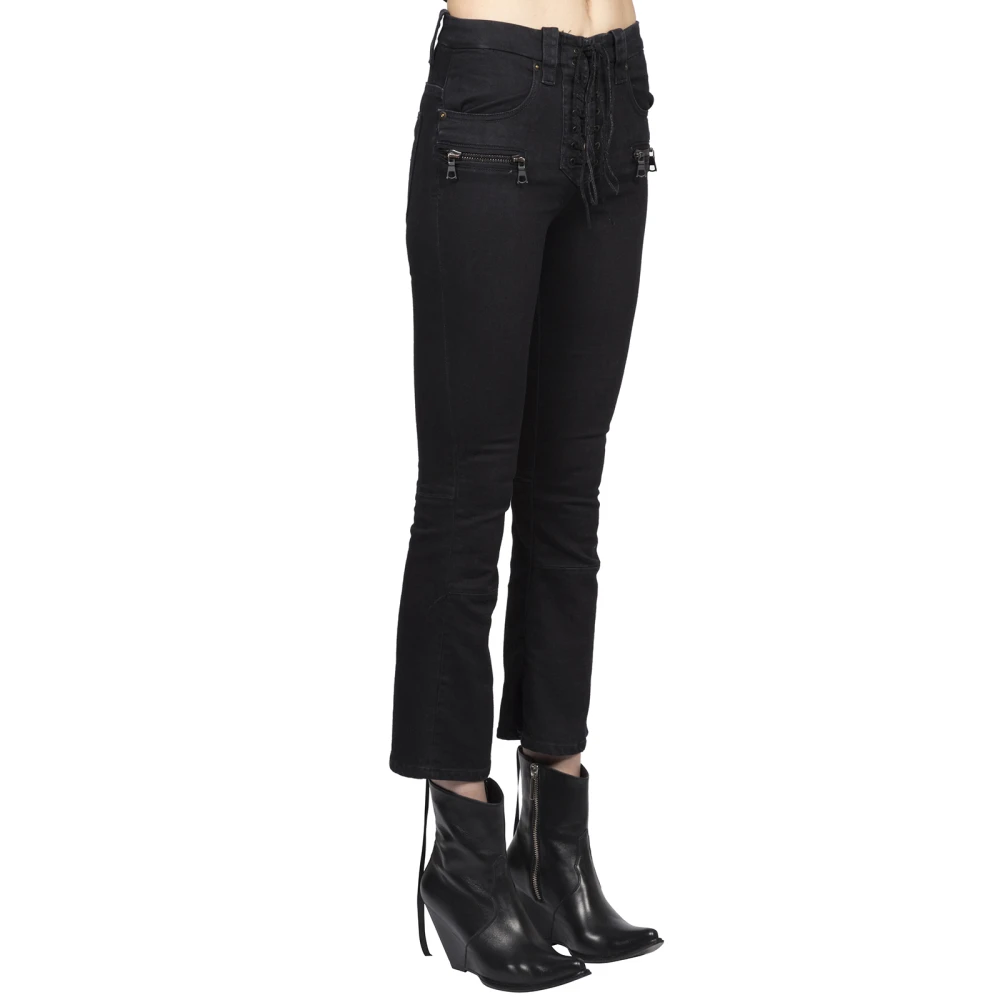 Unravel Project Boot-gesneden jeans Black Dames
