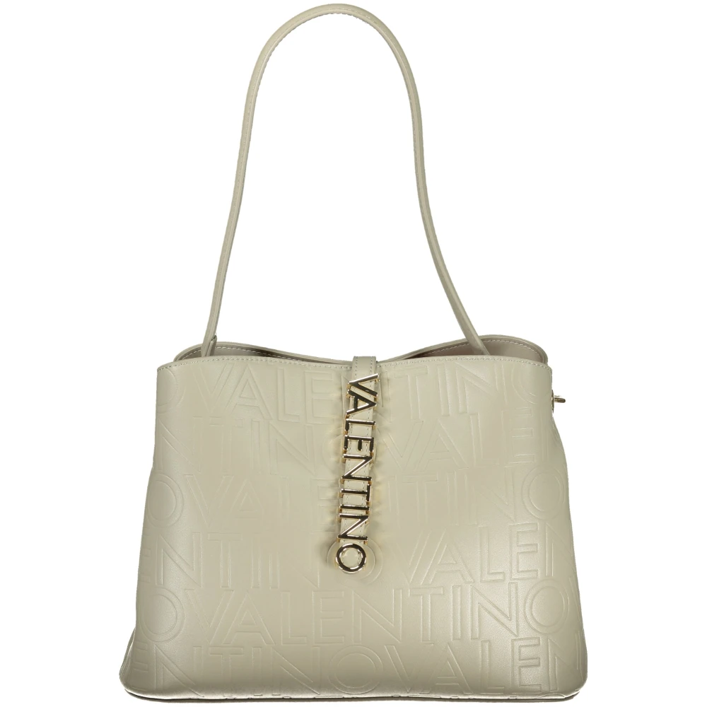 Valentino by Mario Valentino Grijze Schoudertas met Afneembare Band en Contrastdetails Gray Dames