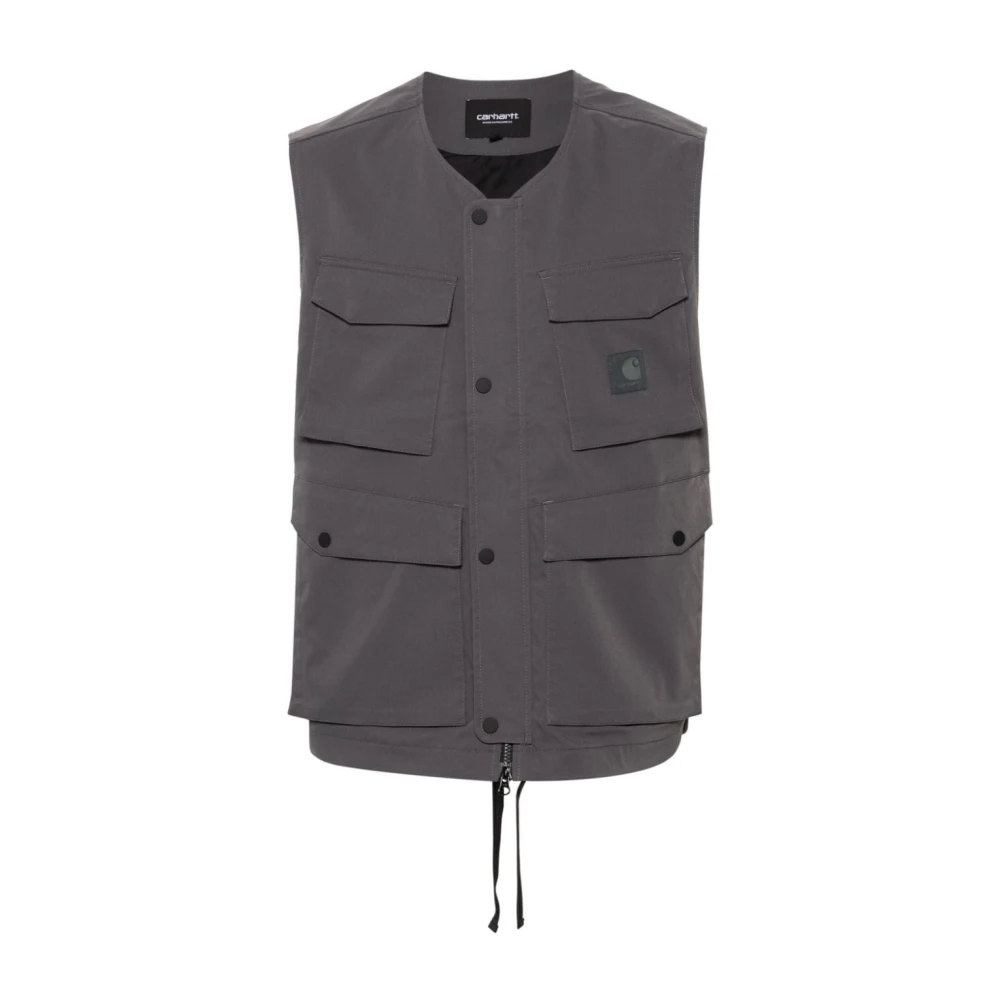 Carhartt WIP Grijze Jassen met Reflecterend Label Gray Heren