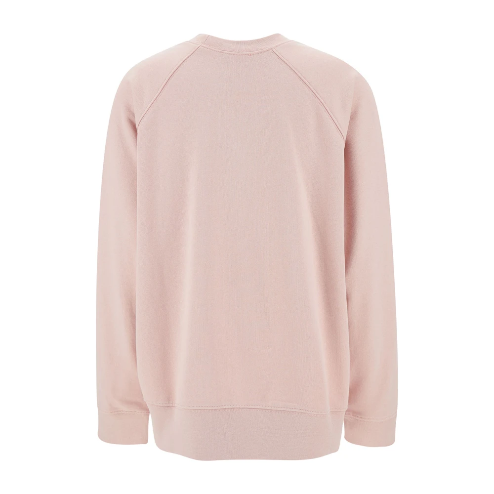 Semicouture Roze Sweaters met Logo Sweatshirt Pink Dames