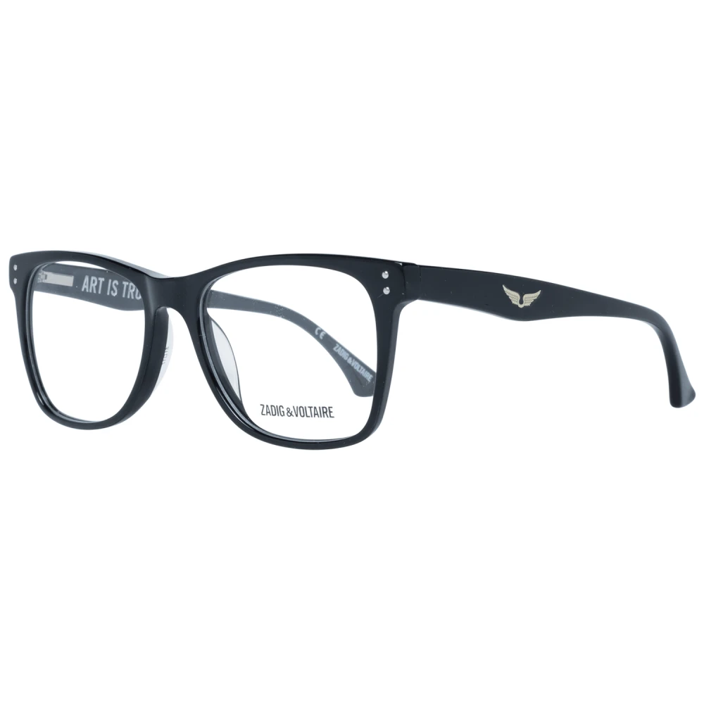 Zadig & Voltaire Zwarte Unisex Optische Monturen Black Unisex