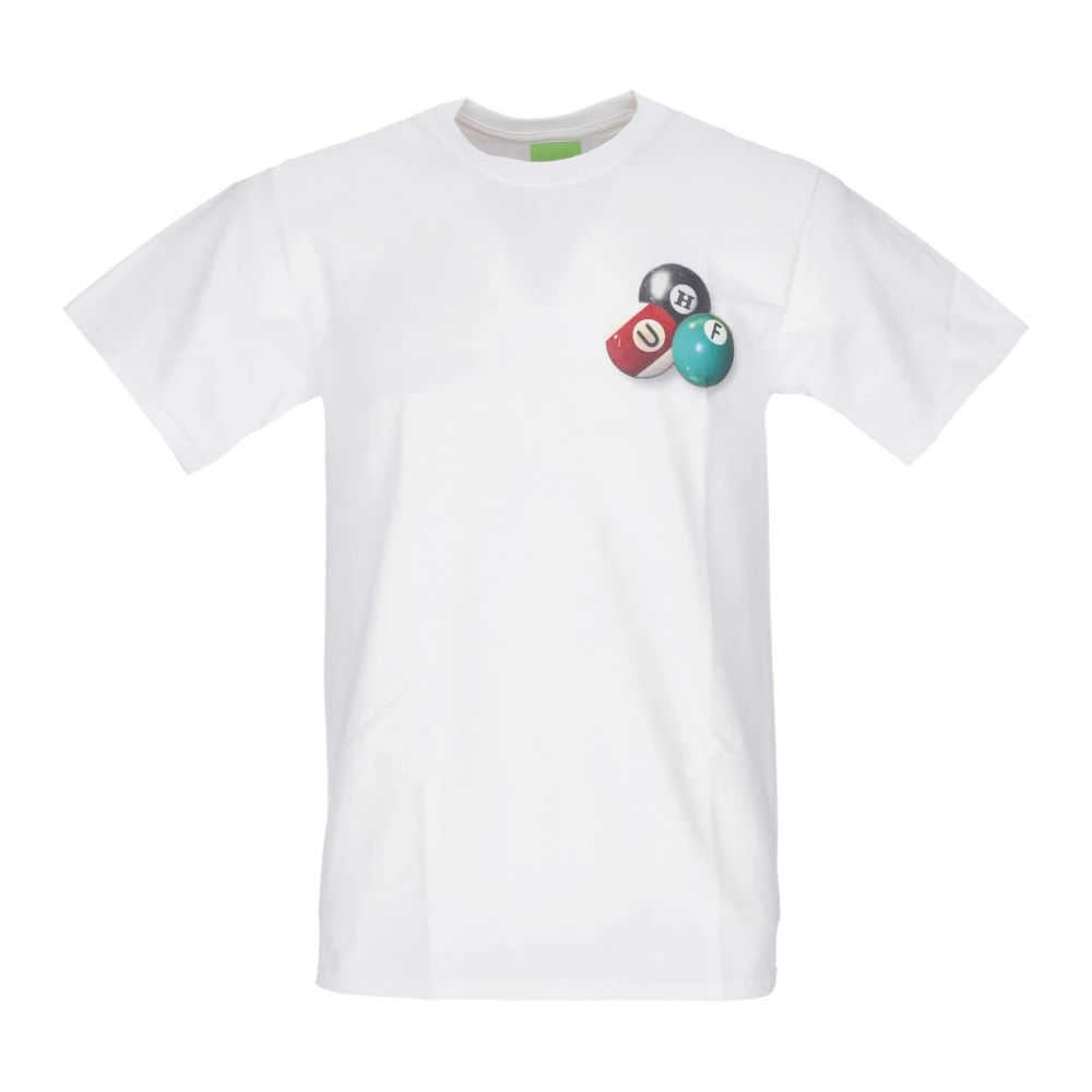 HUF Witte Dirty Pool Tee Korte Mouw White Heren