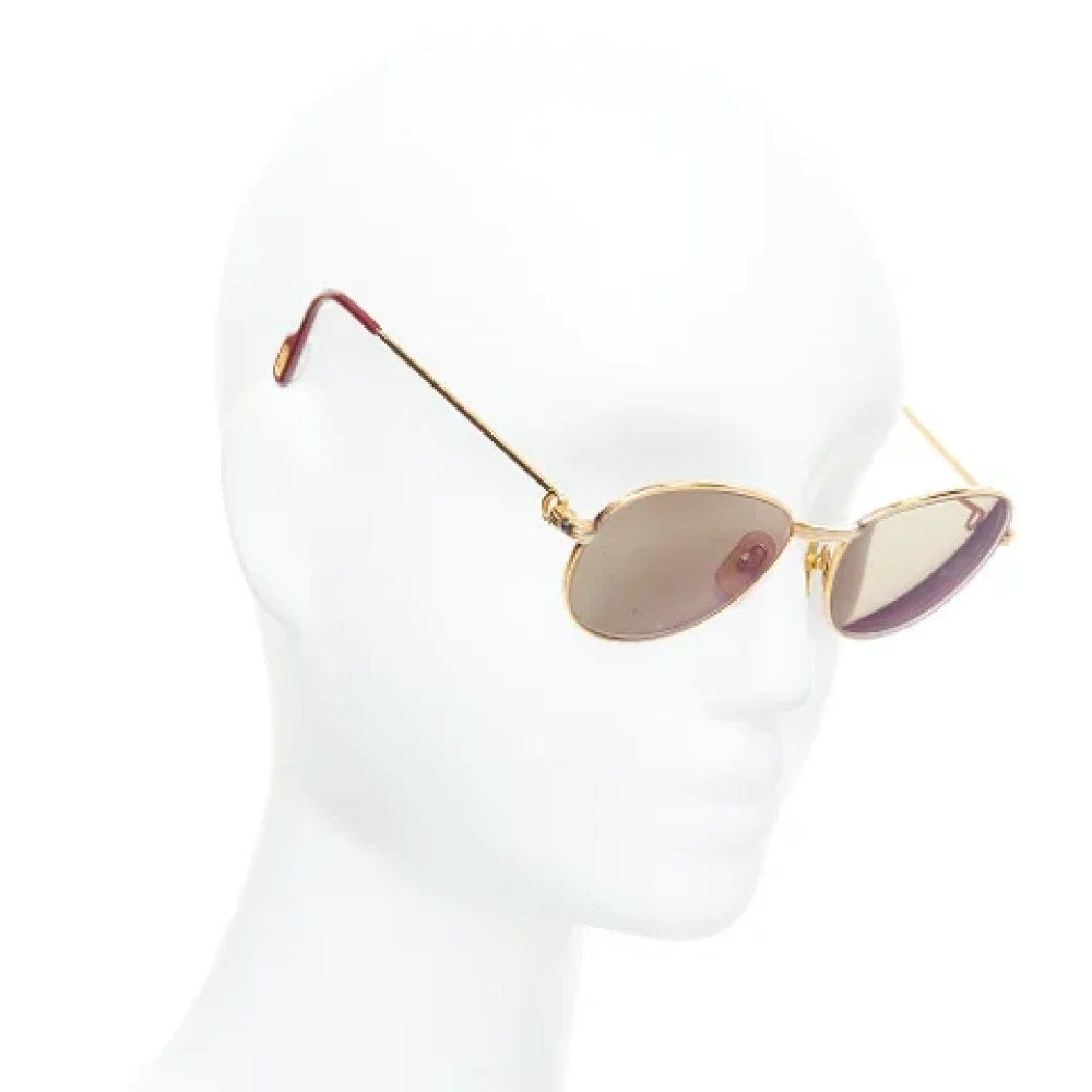 Cartier Vintage Pre-owned Metal sunglasses Gray Dames