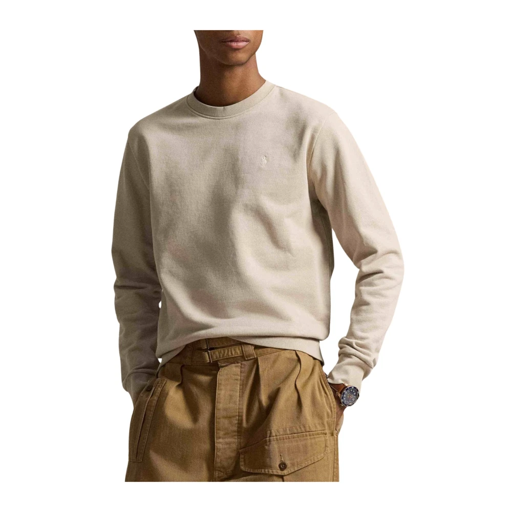 Polo Ralph Lauren Uomo Beige Felpe, L, New,