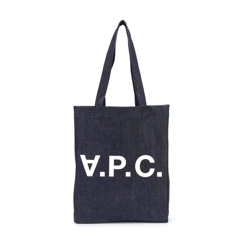 A.p.c. Indigo Tote Laure Tas Blue Dames