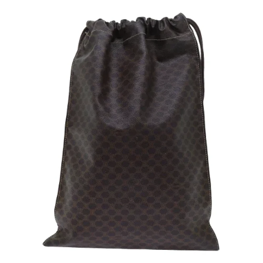 Celine Vintage Pre-owned Canvas clutches Brown Dames