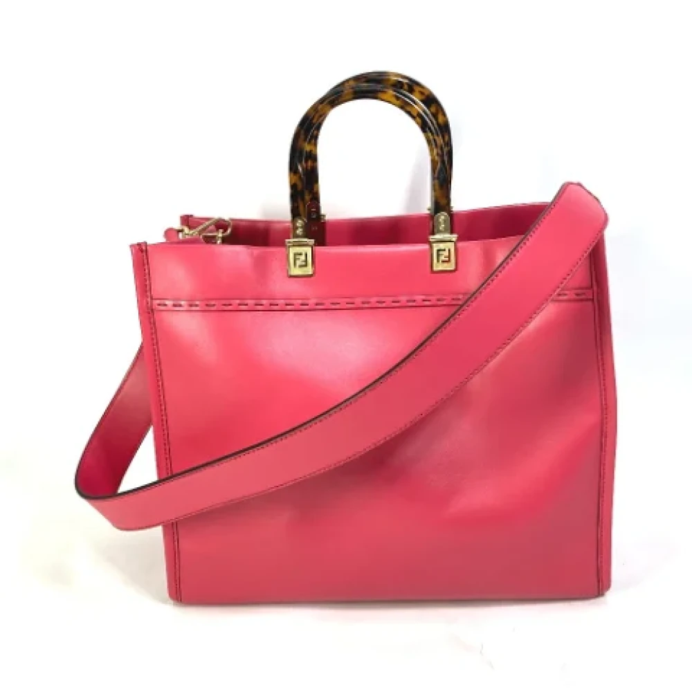 Fendi Vintage Pre-owned Leather fendi-bags Pink Dames