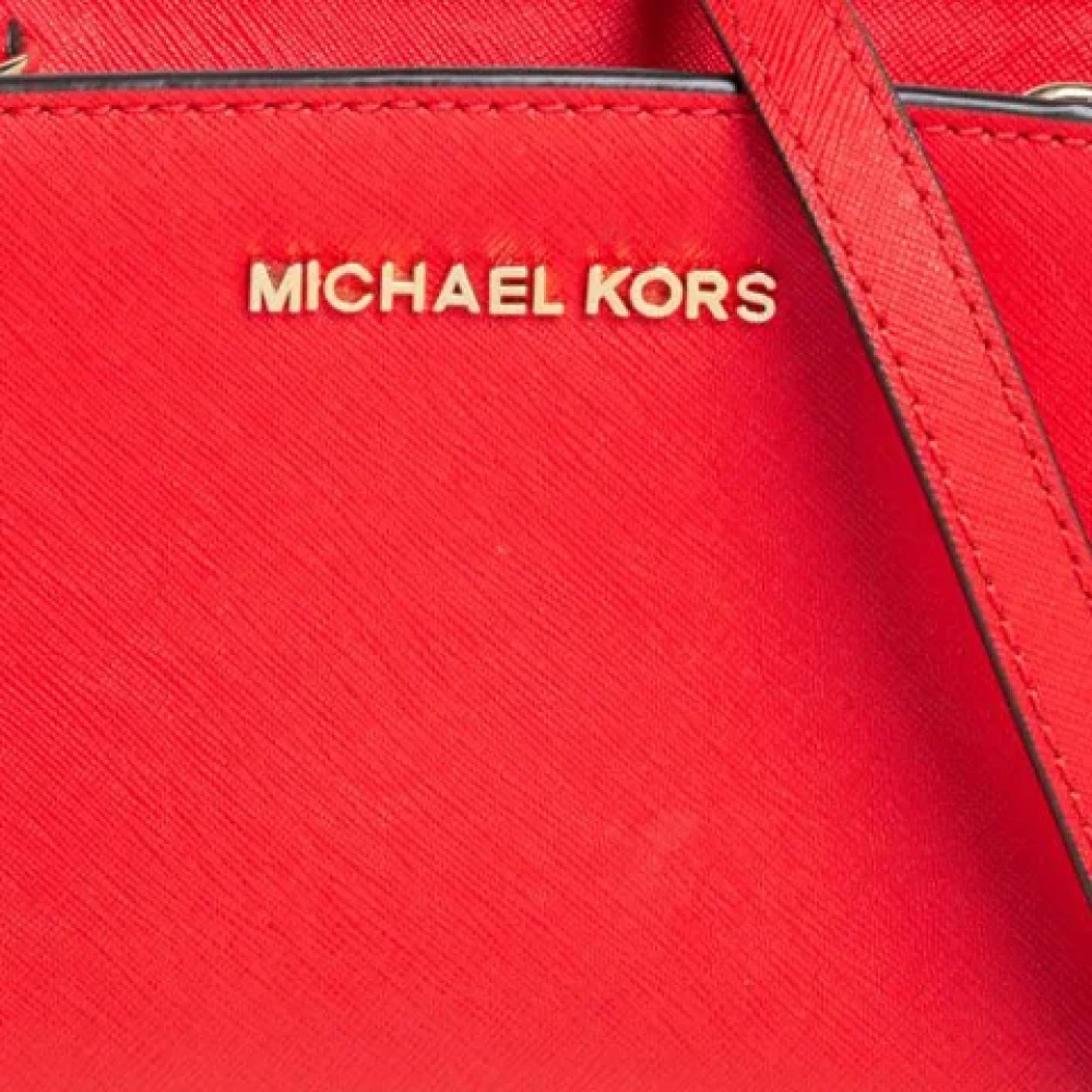 Michael Kors Pre-owned Leather shoulder-bags Orange Dames