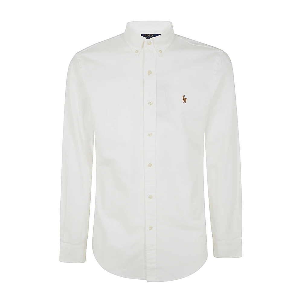 Polo Ralph Lauren Vit Oxford Långärmad Sportskjorta White, Herr