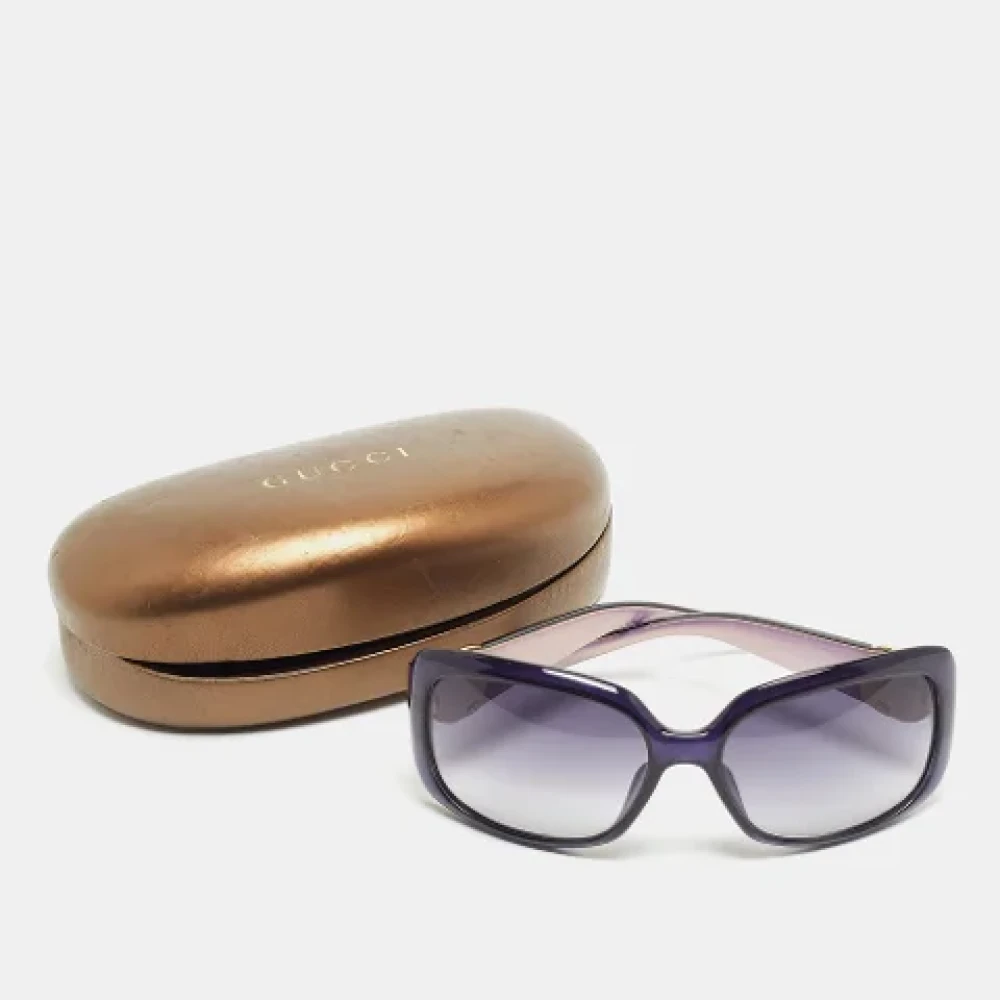 Gucci Vintage Pre-owned Acetate sunglasses Purple Dames