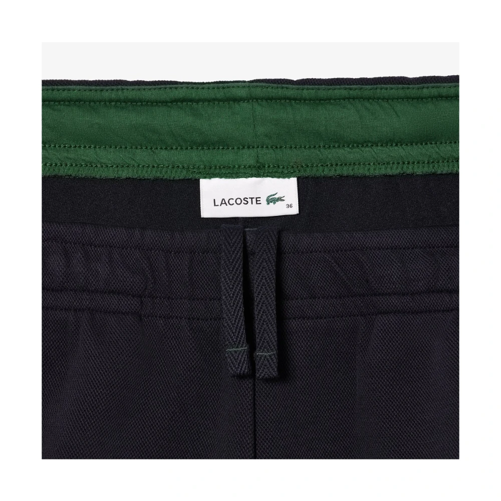 Lacoste Blauwe Broek Modern Design Sportieve Stijl Blue Dames