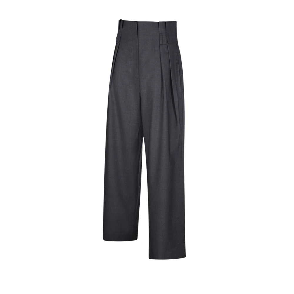 Róhe Donkergrijze Paperbag Taille Broek Gray Dames