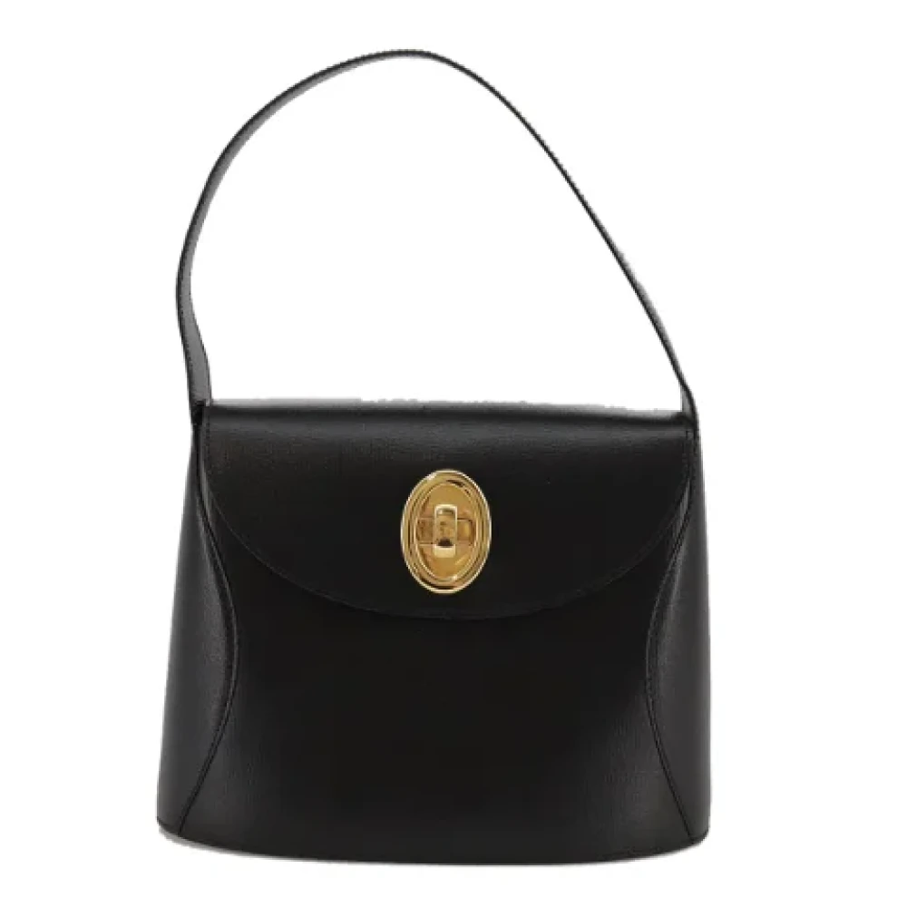 Dior Vintage Pre-owned Leather handbags Black Dames