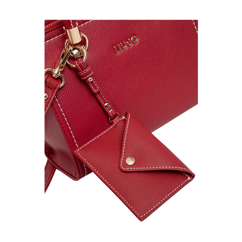 Liu Jo Rode Shopper Tas Elegant Veelzijdig Red Dames