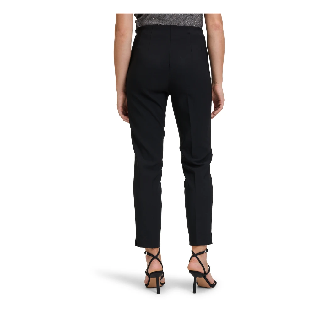 Vera Mont Elastische Taille Basic Broek Black Dames