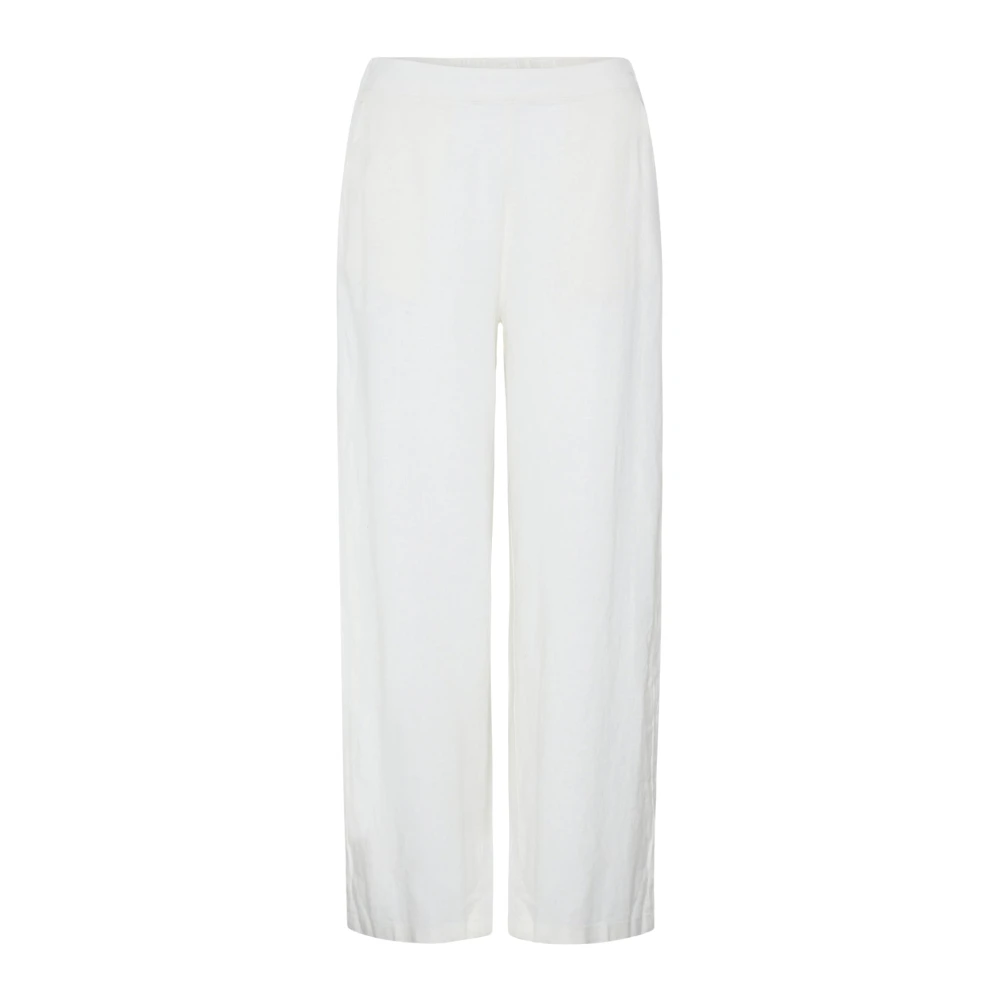Ichi White Wide Trousers, Female, Xl, Ihkate Wide Trousers